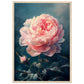 Poster Pivoine Rose ( 50x70-cm-Bois-clair)