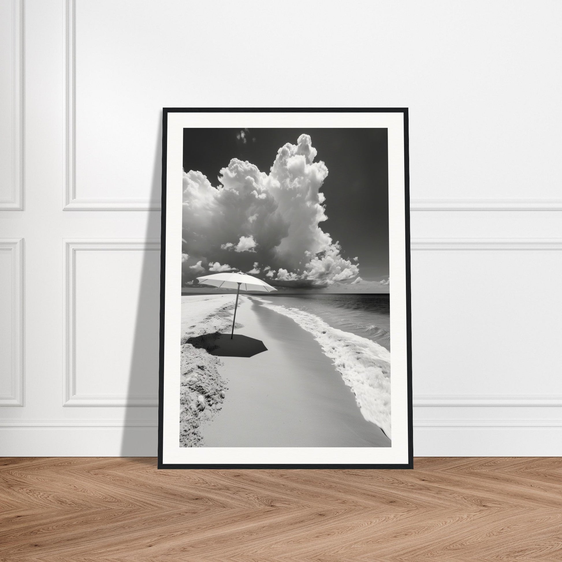 Poster Plage Noir et Blanc ( )