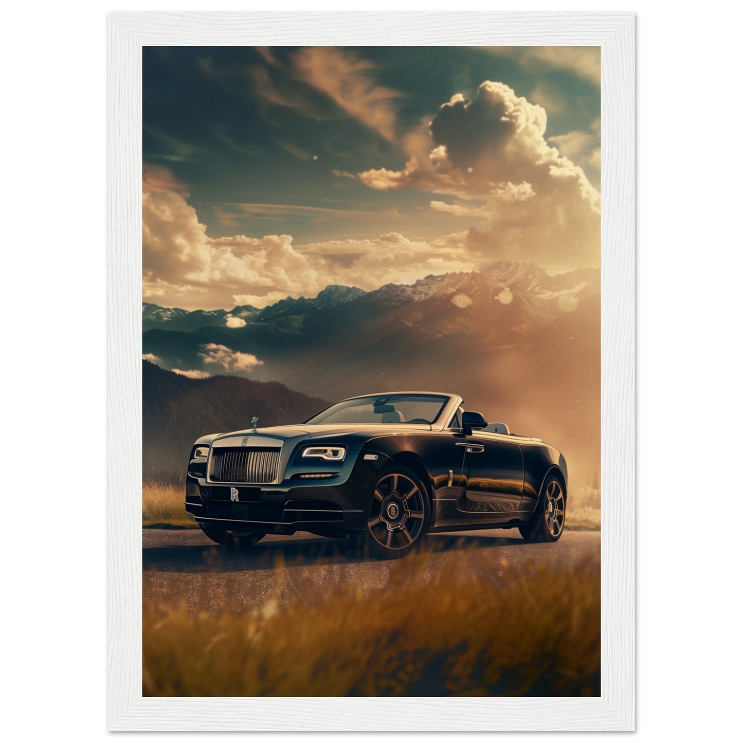 Poster Rolls Royce Dawn ( 21x29.7-cm-Bois-blanc)