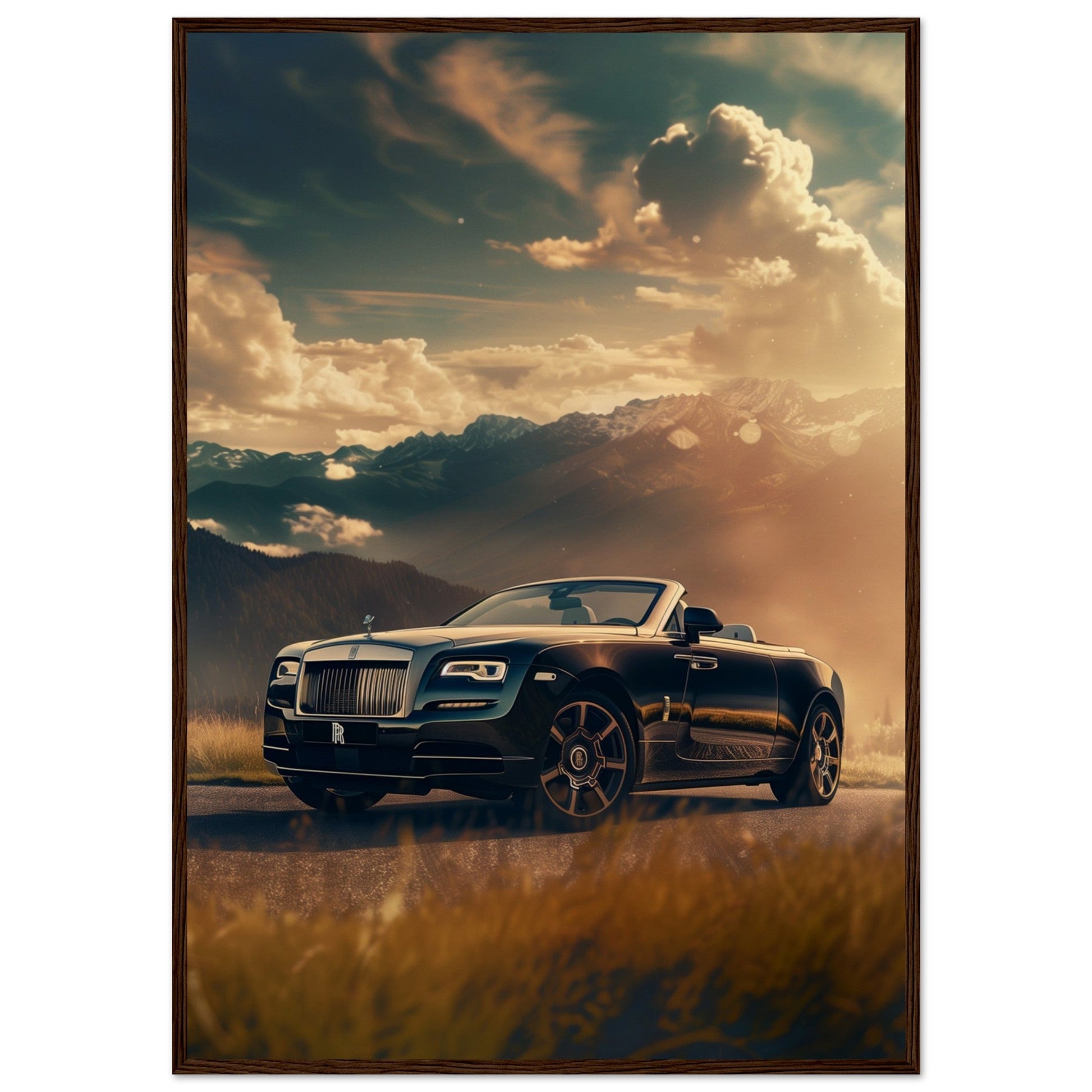 Poster Rolls Royce Dawn ( 70x100-cm-Bois-foncé)