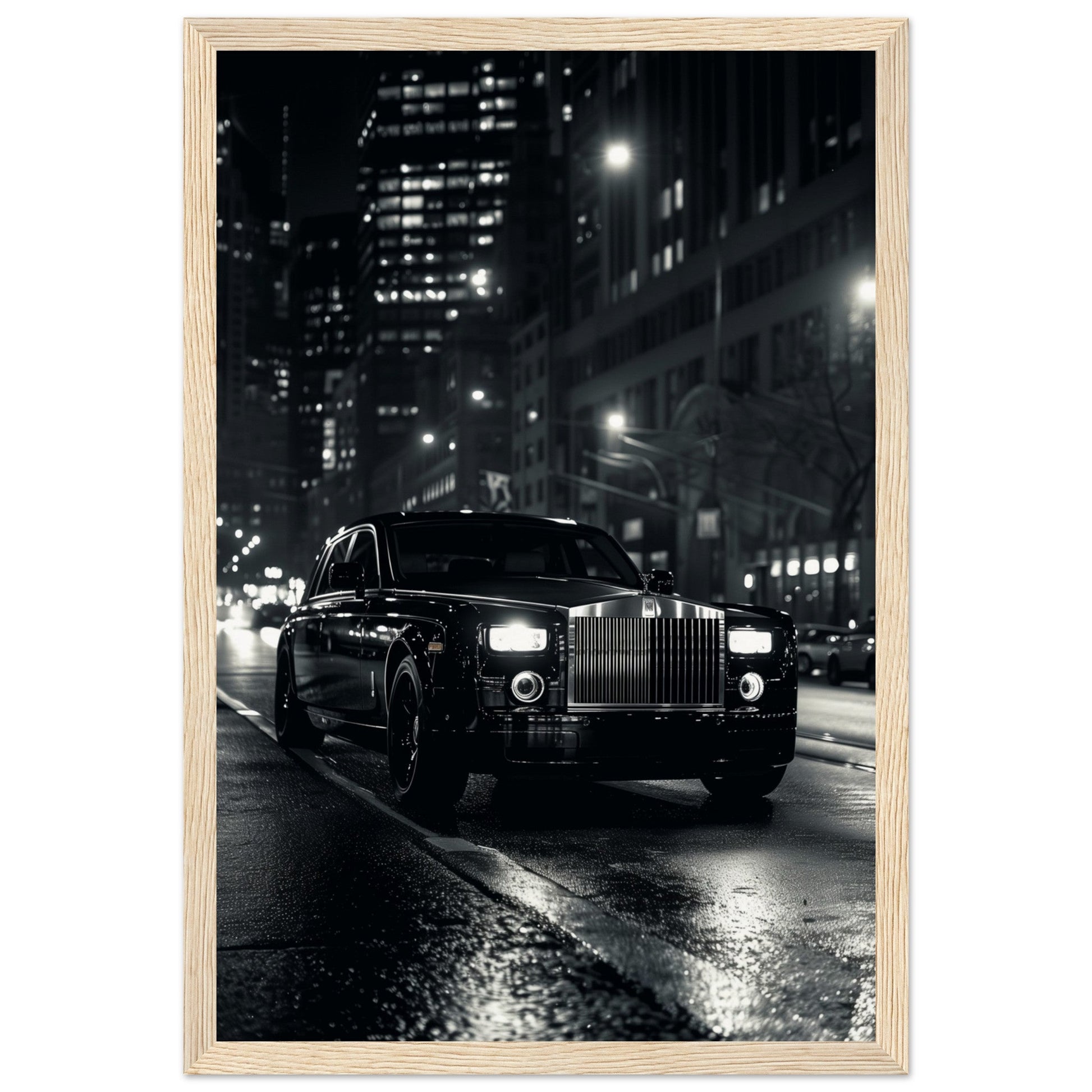 Poster Rolls Royce Phantom ( 30x45-cm-Bois-clair)