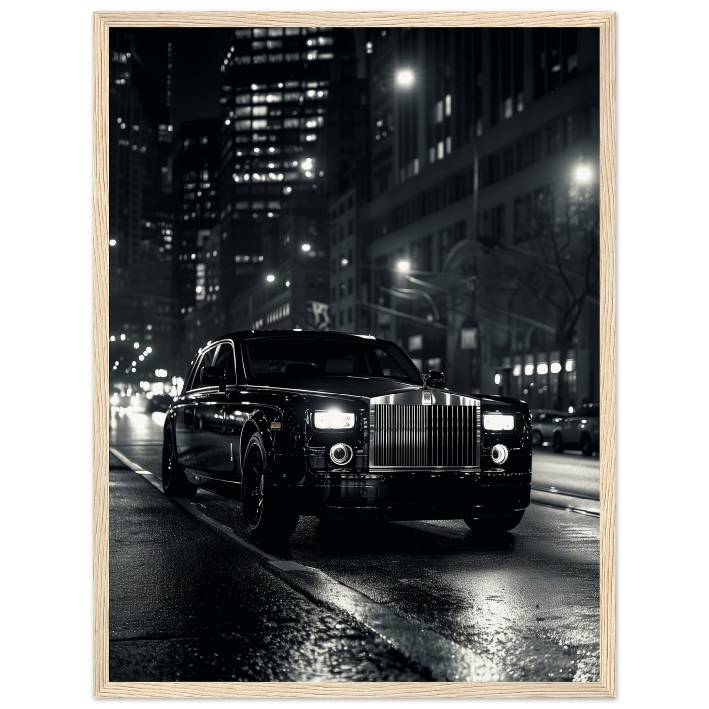 Poster Rolls Royce Phantom ( 45x60-cm-Bois-clair)