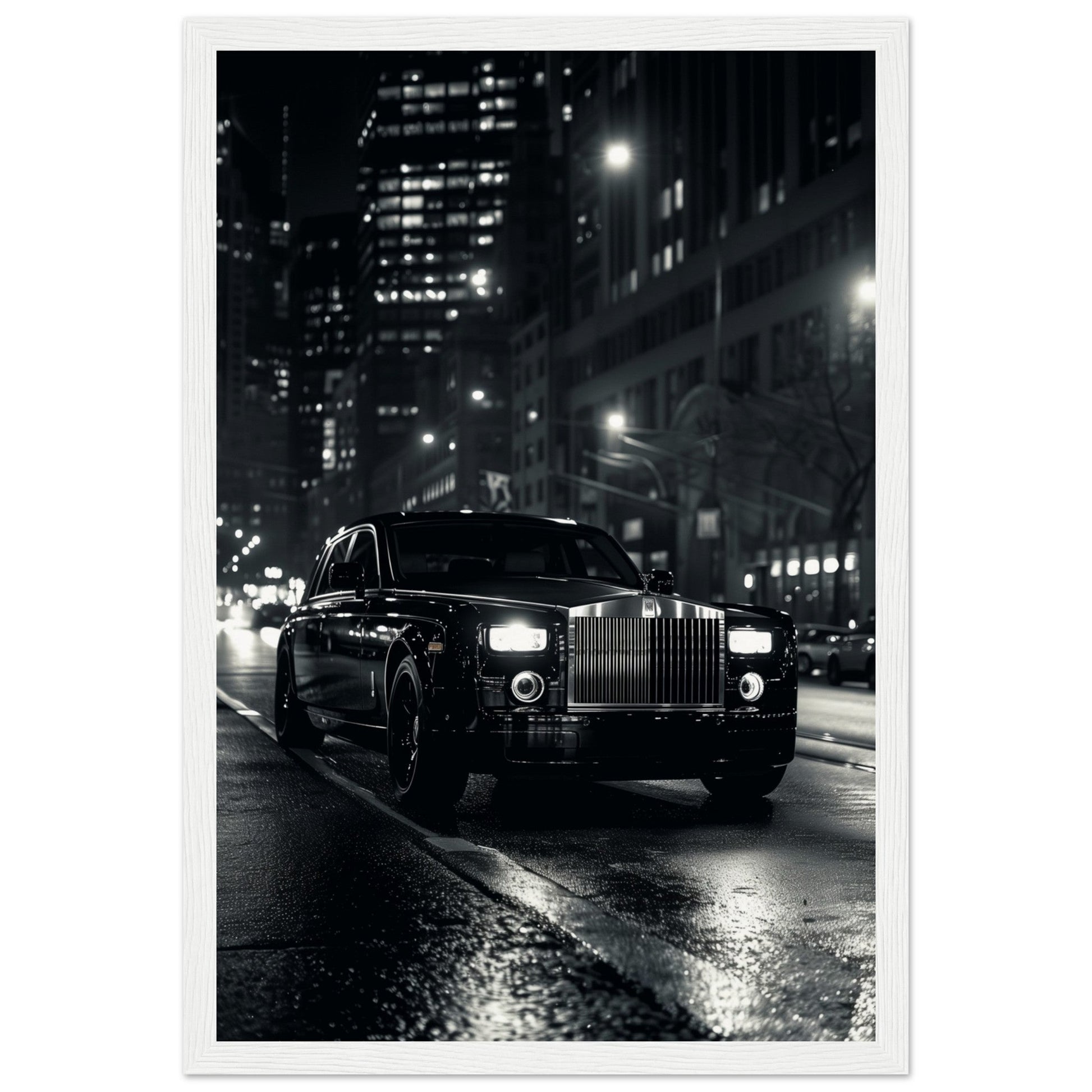 Poster Rolls Royce Phantom ( 30x45-cm-Bois-blanc)