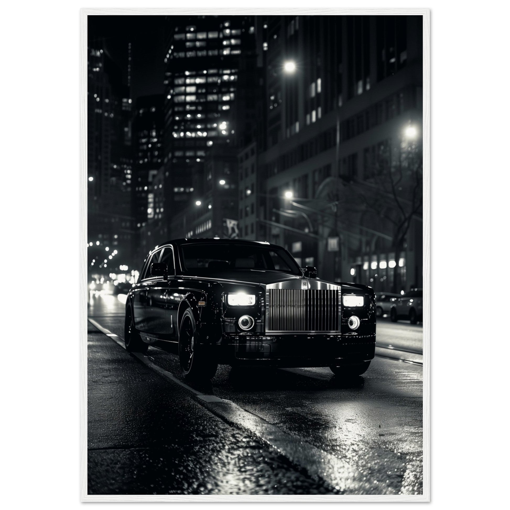 Poster Rolls Royce Phantom ( 70x100-cm-Bois-blanc)