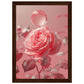 Poster Rose Poudré ( 21x29.7-cm-Bois-foncé)