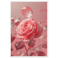 Poster Rose Poudré ( 60x90-cm-Bois-blanc)