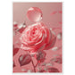 Poster Rose Poudré ( 70x100-cm-Bois-blanc)