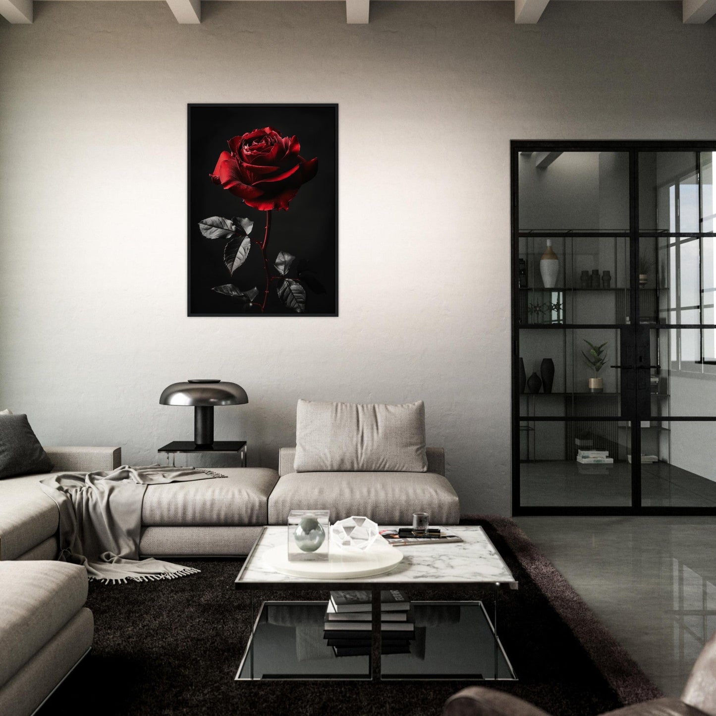 Poster Rose Rouge ( )