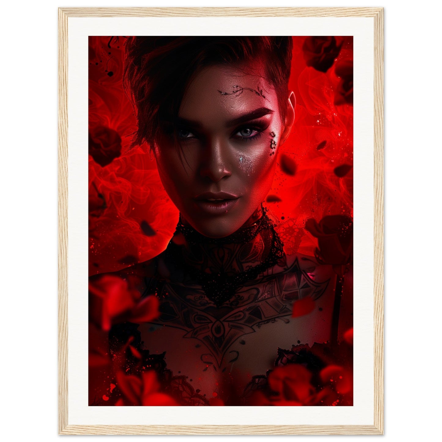 Poster Ruby Rose ( 45x60-cm-Bois-clair)