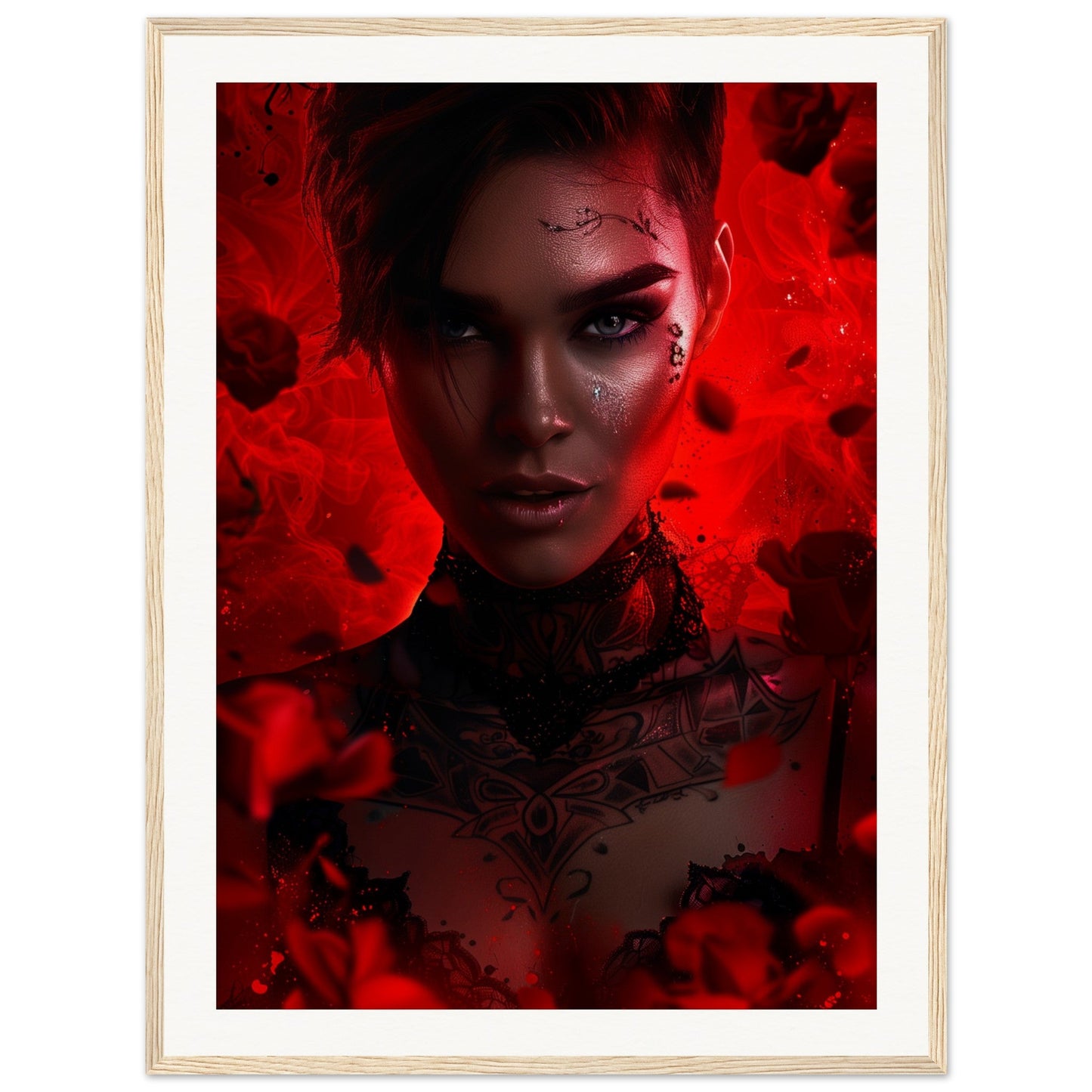 Poster Ruby Rose ( 60x80-cm-Bois-clair)