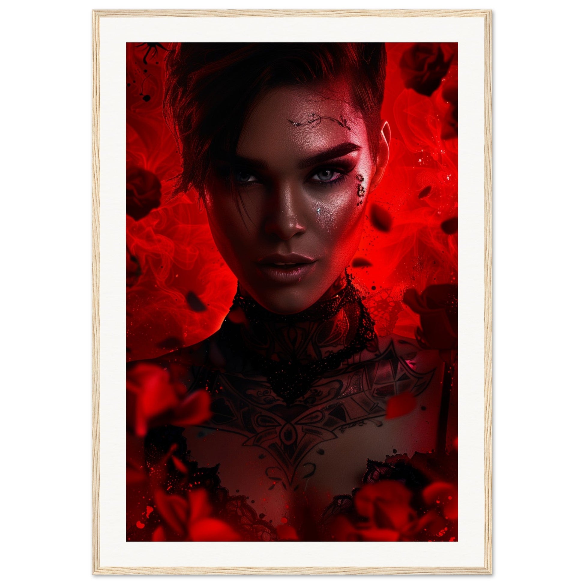 Poster Ruby Rose ( 70x100-cm-Bois-clair)