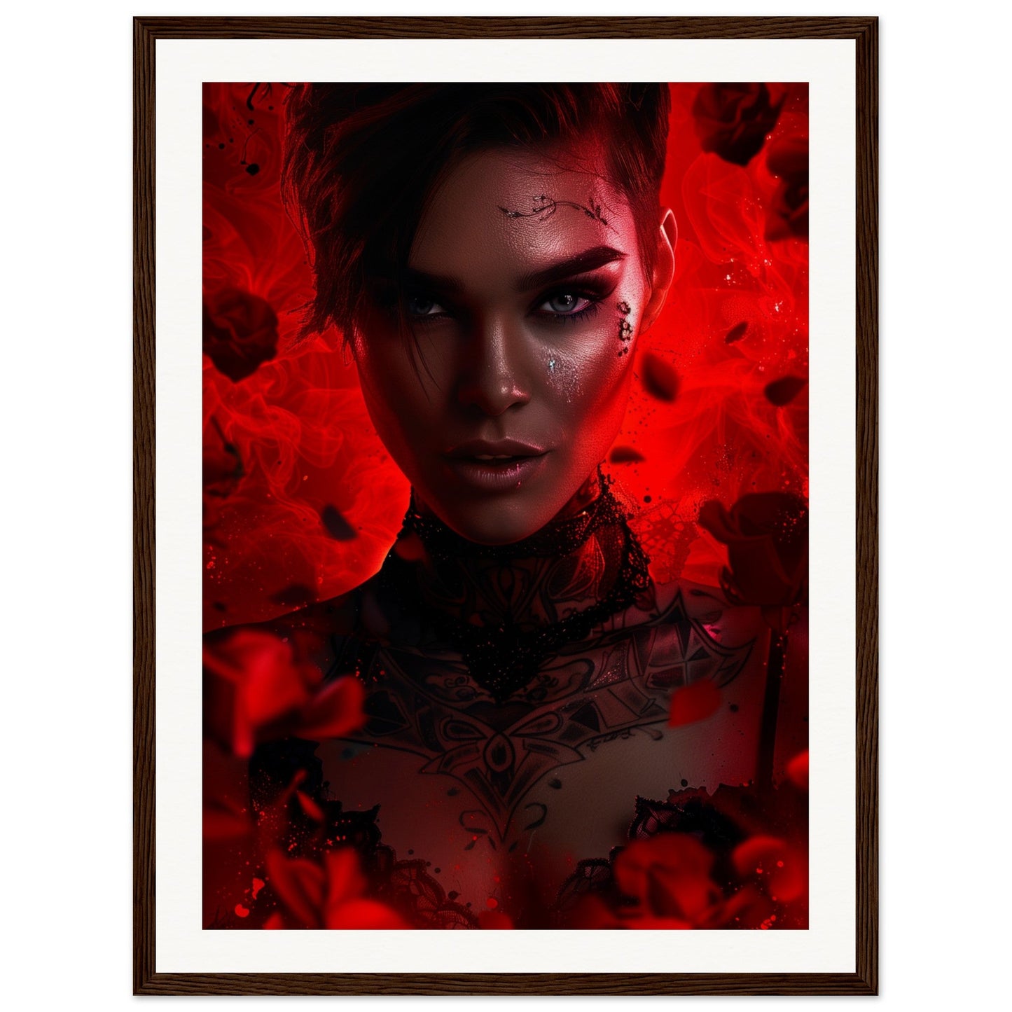 Poster Ruby Rose ( 45x60-cm-Bois-foncé)