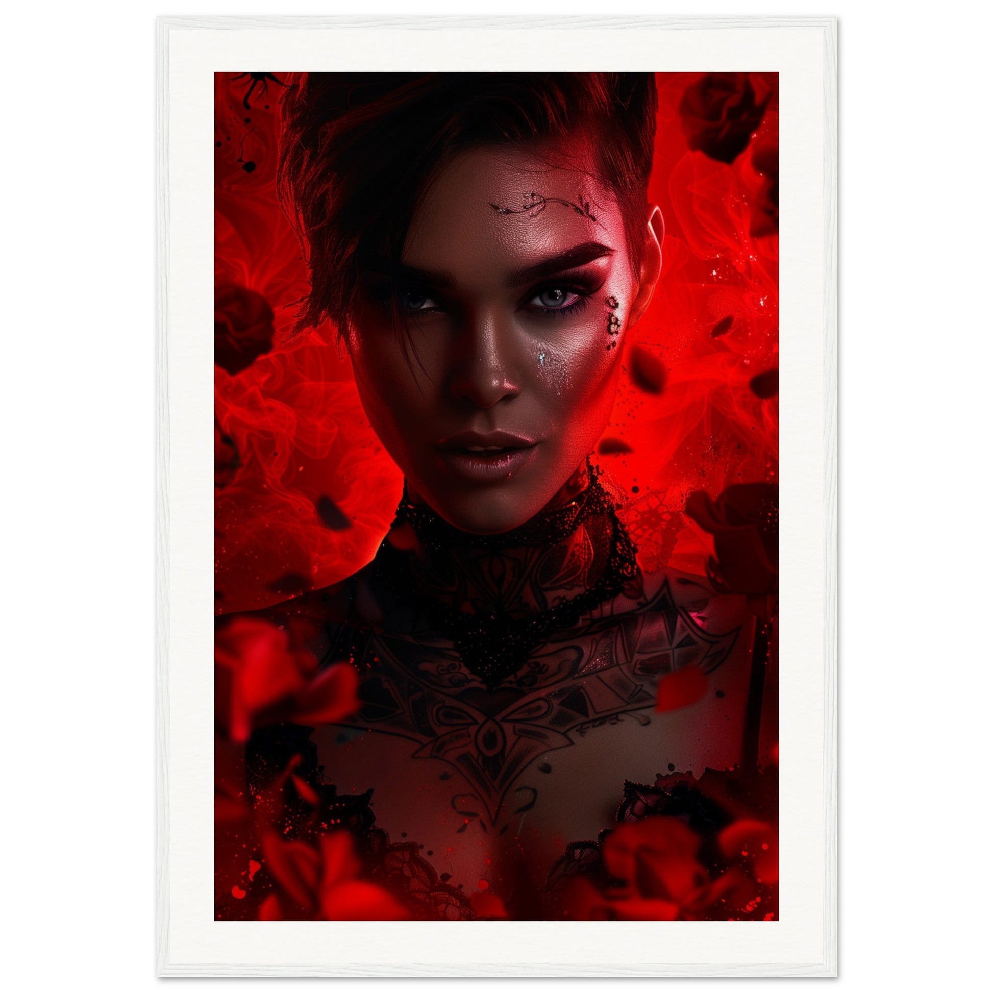 Poster Ruby Rose ( 70x100-cm-Bois-blanc)