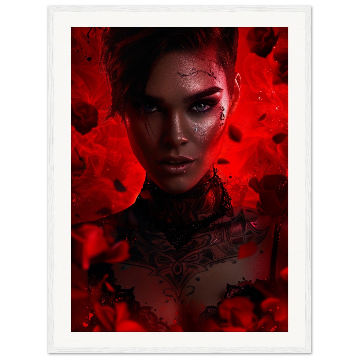 Poster Ruby Rose ( 60x80-cm-Bois-blanc)