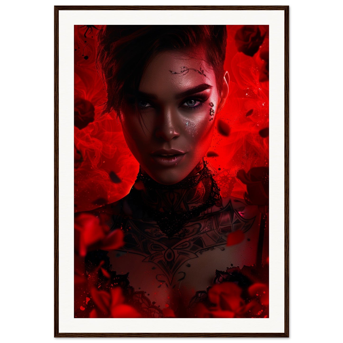 Poster Ruby Rose ( 70x100-cm-Bois-foncé)