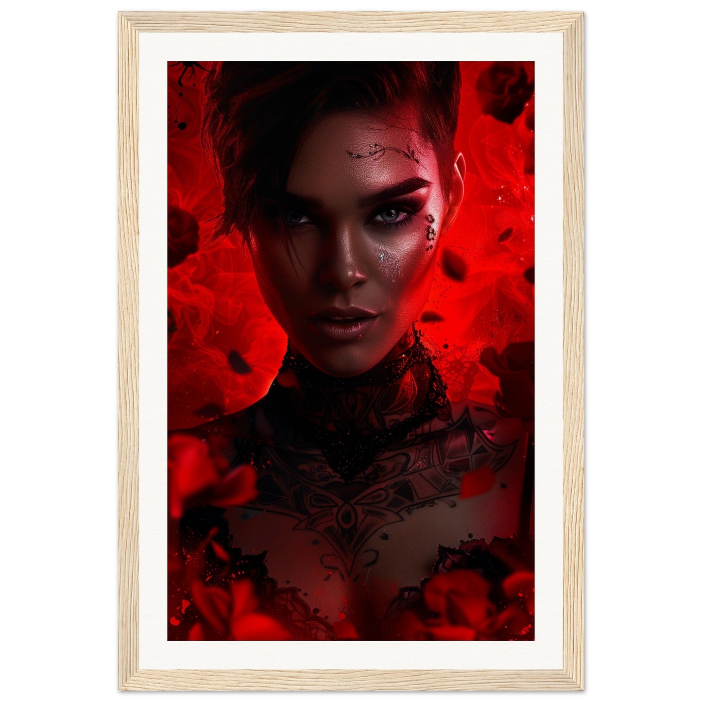 Poster Ruby Rose ( 30x45-cm-Bois-clair)