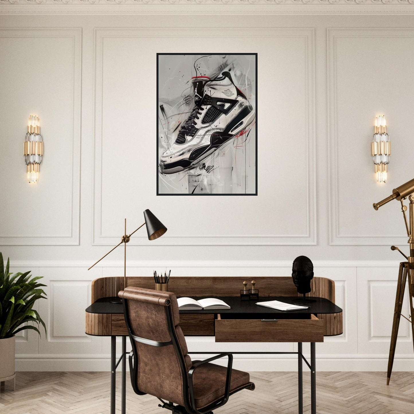 Poster Sneakers Noir et Blanc ( )