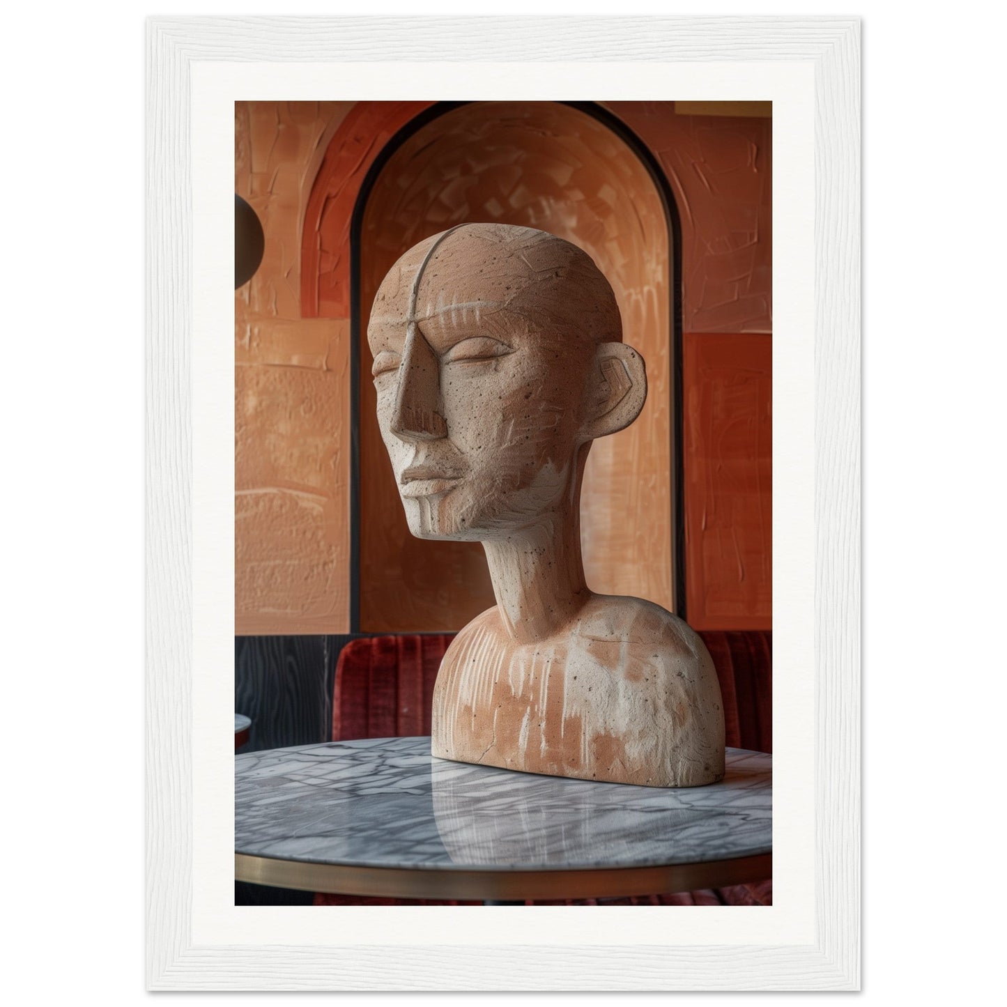 Poster Statue ( 21x29.7-cm-Bois-blanc)