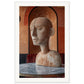 Poster Statue ( 60x90-cm-Bois-blanc)