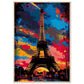 Poster Tour Eiffel ( 70x100-cm-Bois-clair)