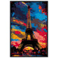 Poster Tour Eiffel ( 60x90-cm-Bois-noir)