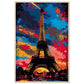 Poster Tour Eiffel ( 60x90-cm-Bois-clair)