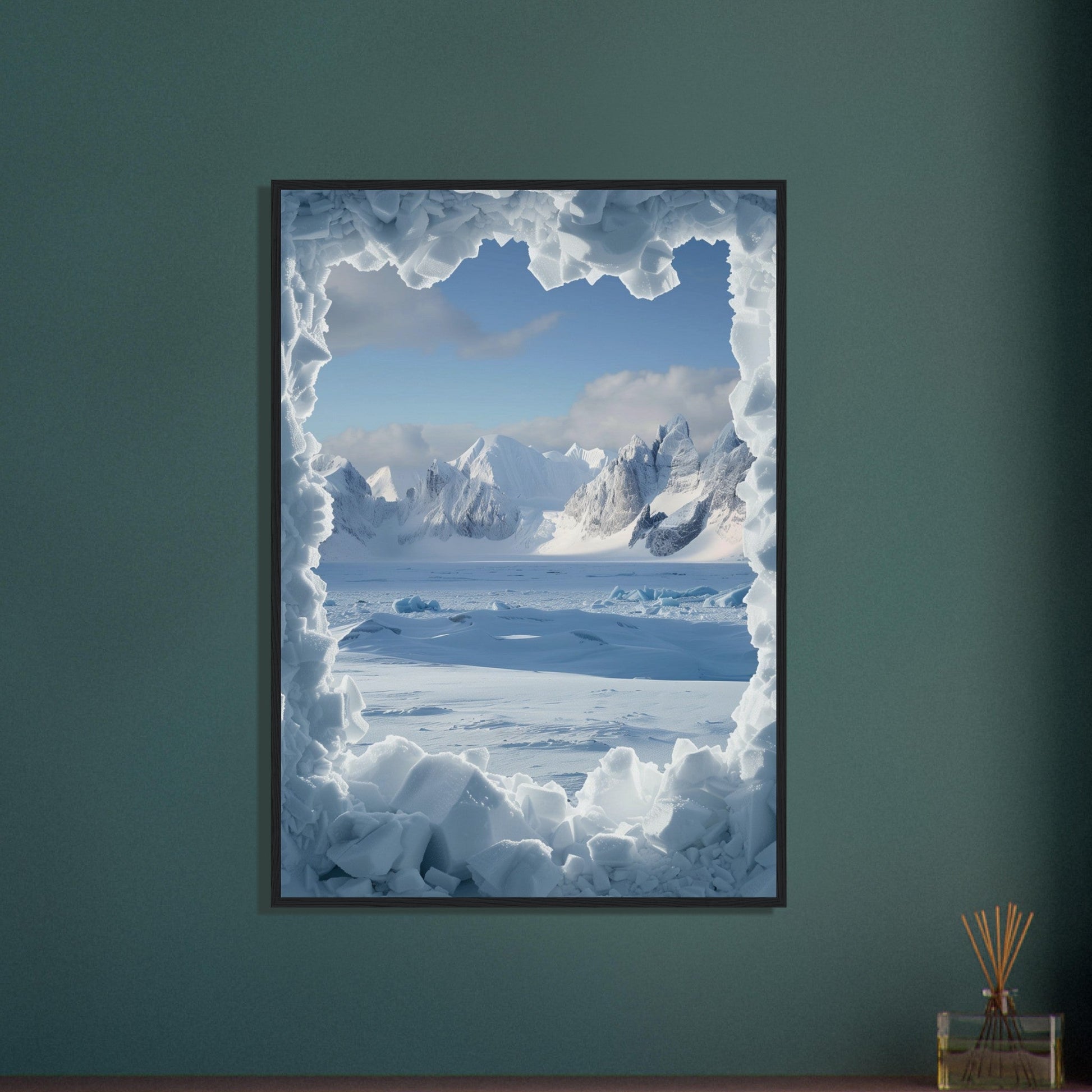 Poster Trompe l'oeil Paysage Polaire ( )