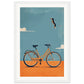 Poster Vélo ( 30x45-cm-Bois-blanc)