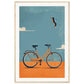 Poster Vélo ( 60x90-cm-Bois-clair)