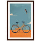 Poster Vélo ( 30x45-cm-Bois-foncé)