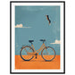 Poster Vélo ( 60x80-cm-Bois-noir)