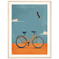 Poster Vélo ( 60x80-cm-Bois-clair)