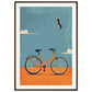 Poster Vélo ( 70x100-cm-Bois-foncé)