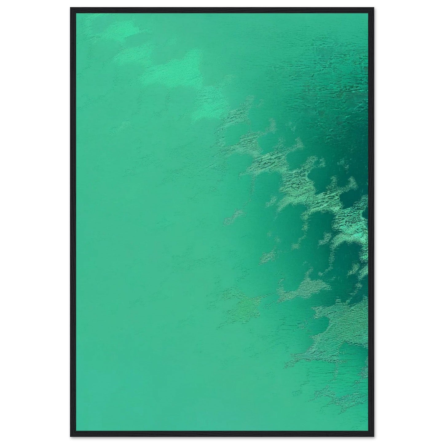 Poster Vert d'Eau ( 70x100-cm-Bois-noir)