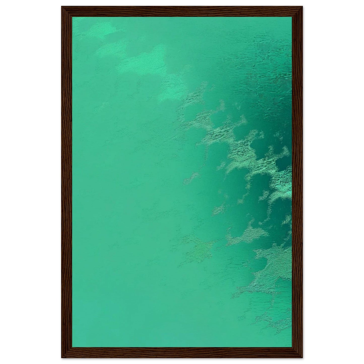 Poster Vert d'Eau ( 30x45-cm-Bois-foncé)