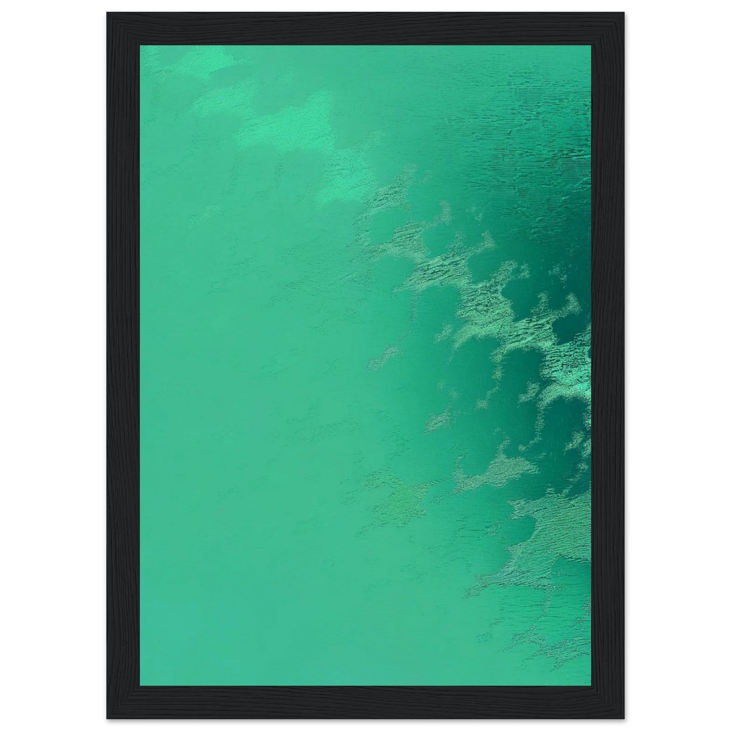 Poster Vert d'Eau ( 21x29.7-cm-Bois-noir)