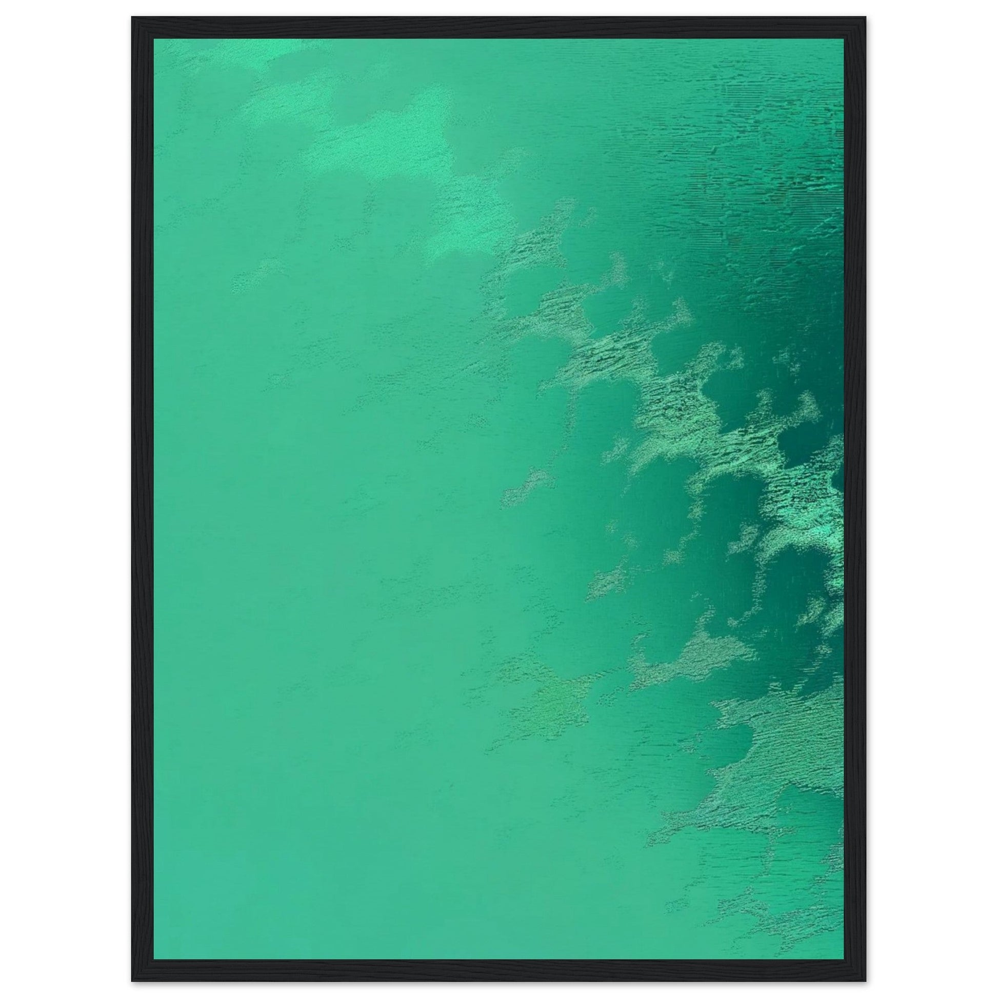 Poster Vert d'Eau ( 45x60-cm-Bois-noir)