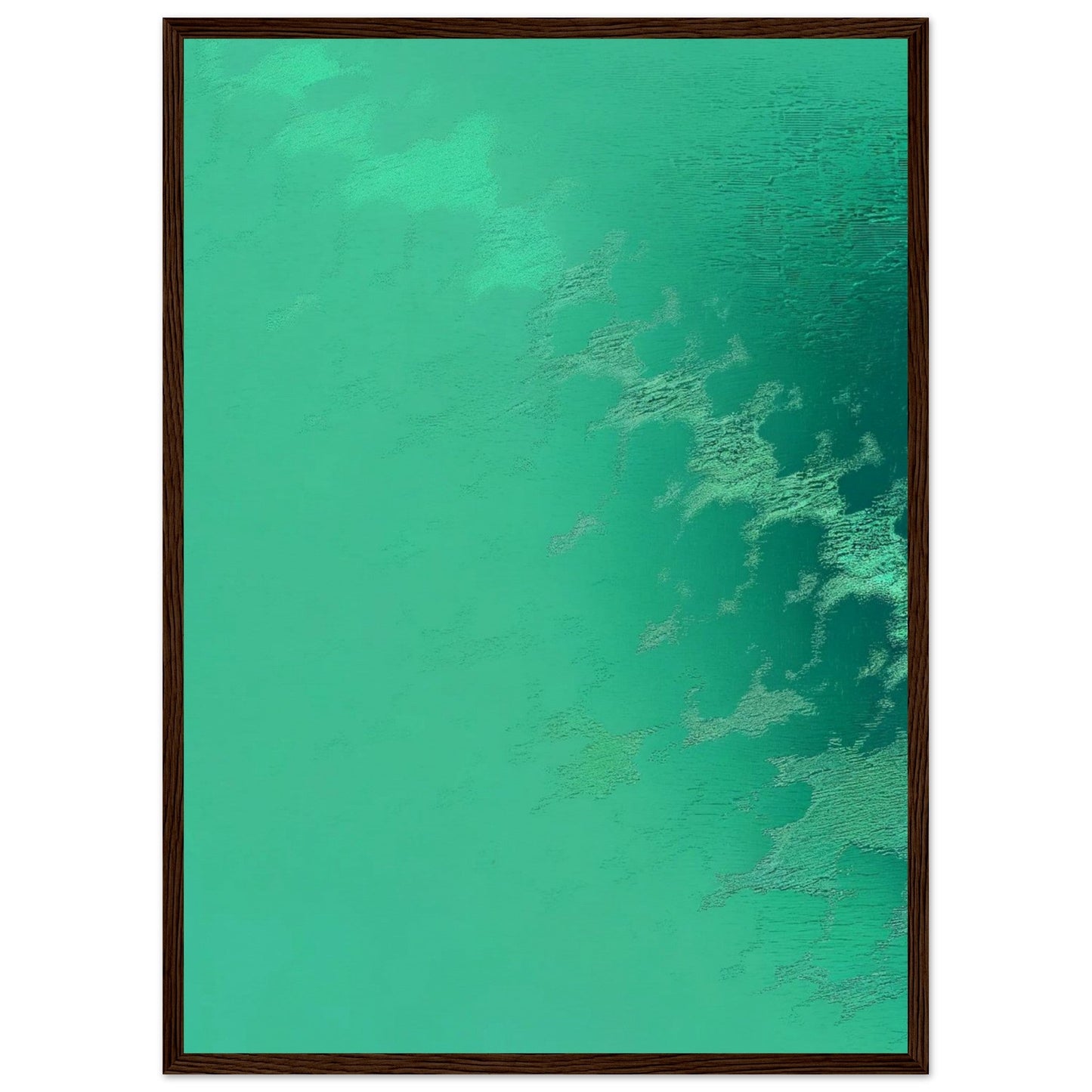 Poster Vert d'Eau ( 50x70-cm-Bois-foncé)