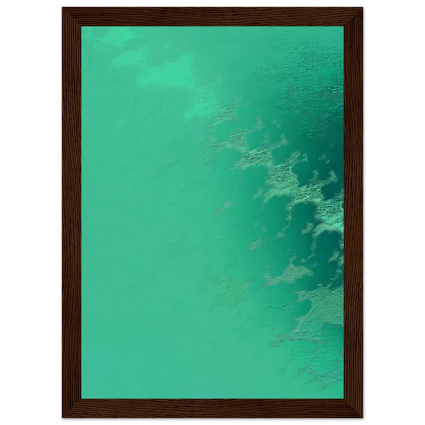 Poster Vert d'Eau ( 21x29.7-cm-Bois-foncé)