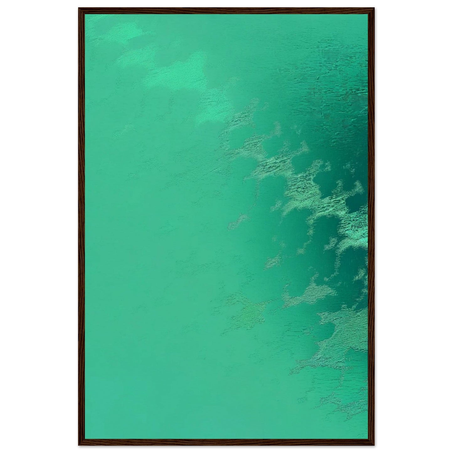 Poster Vert d'Eau ( 60x90-cm-Bois-foncé)