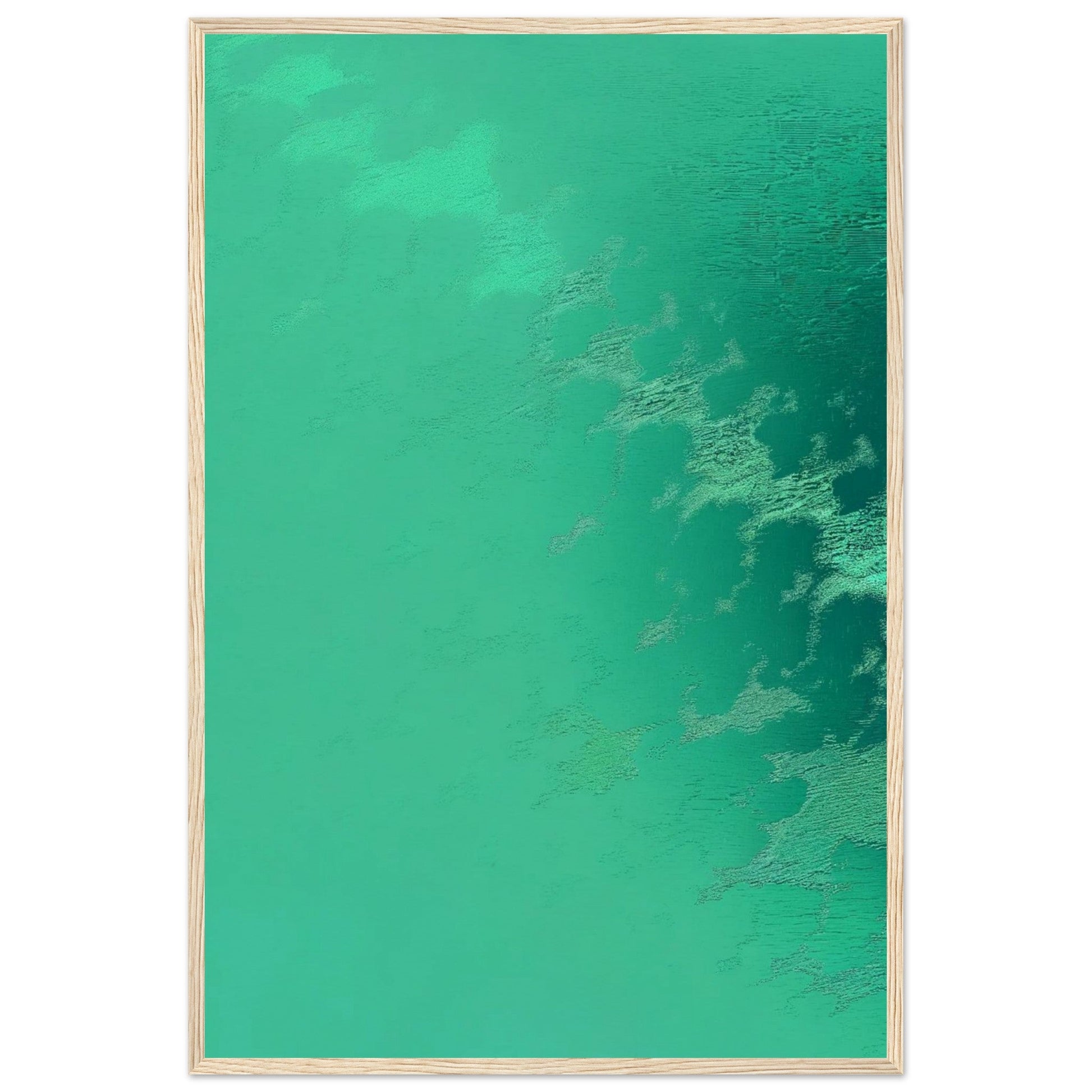 Poster Vert d'Eau ( 60x90-cm-Bois-clair)