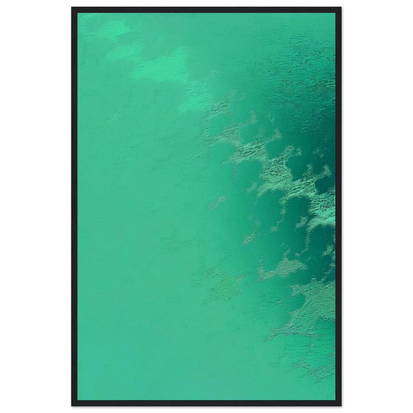 Poster Vert d'Eau ( 60x90-cm-Bois-noir)