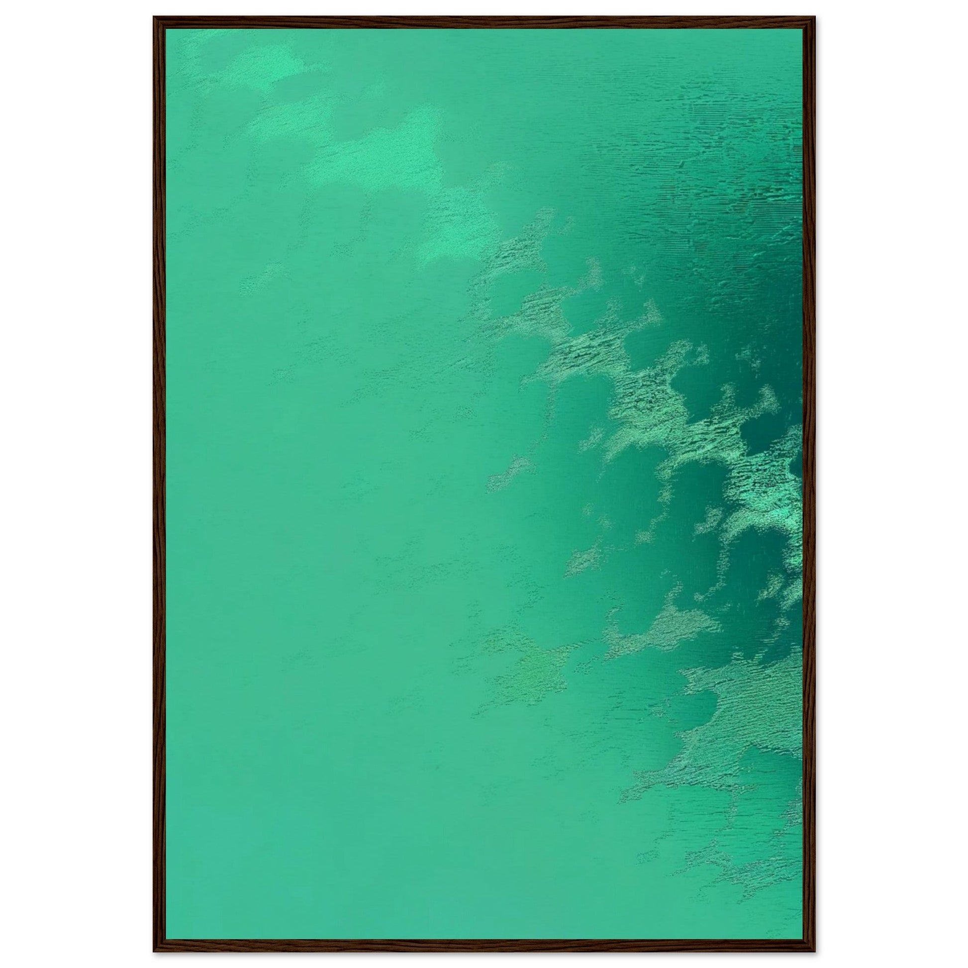 Poster Vert d'Eau ( 70x100-cm-Bois-foncé)