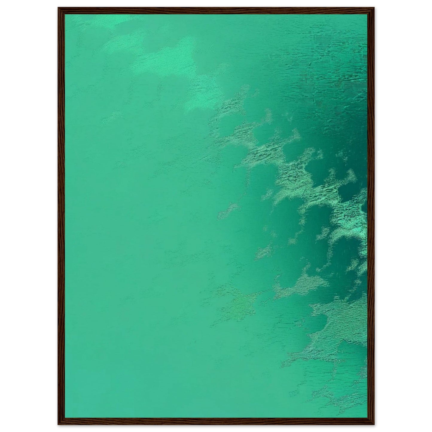 Poster Vert d'Eau ( 60x80-cm-Bois-foncé)