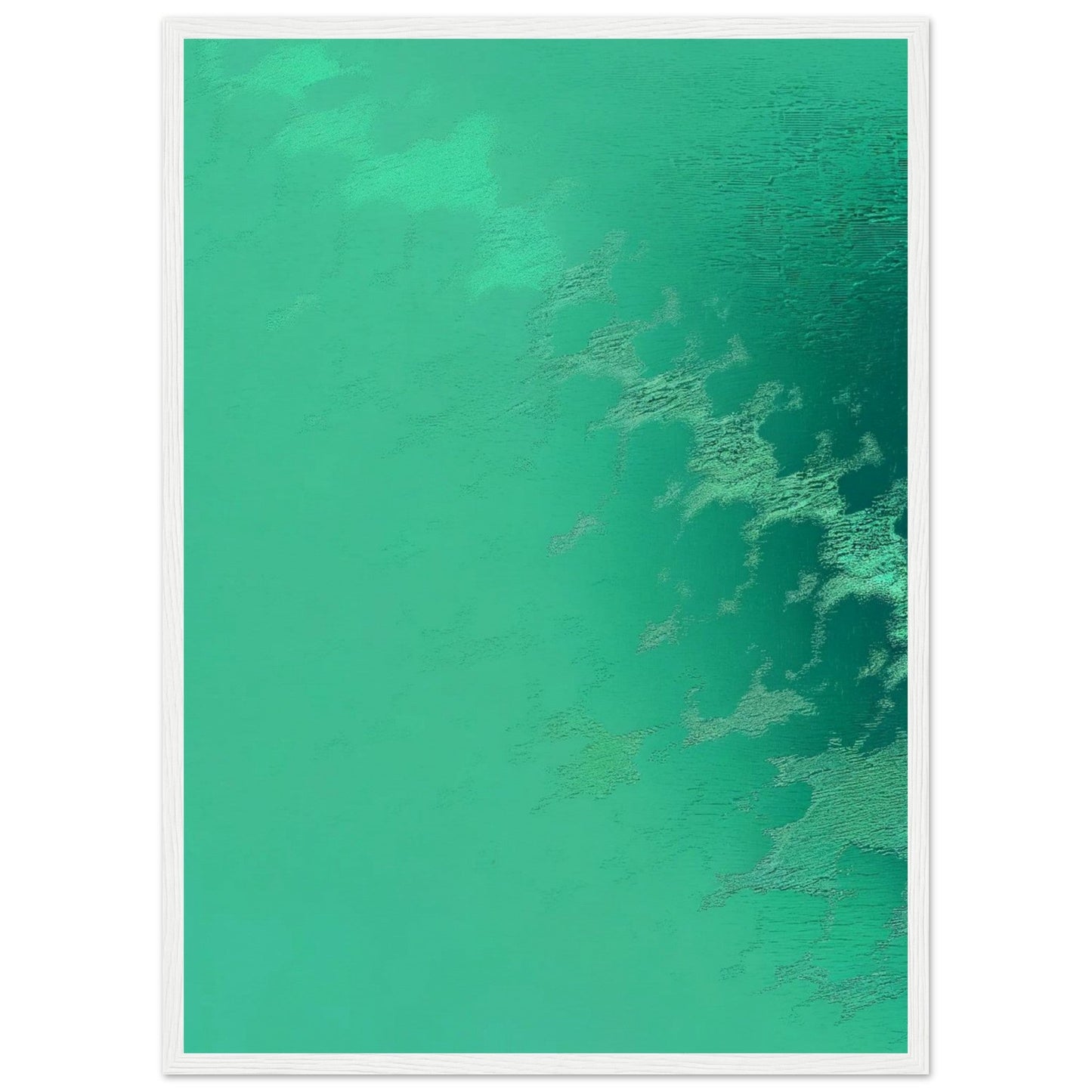 Poster Vert d'Eau ( 50x70-cm-Bois-blanc)