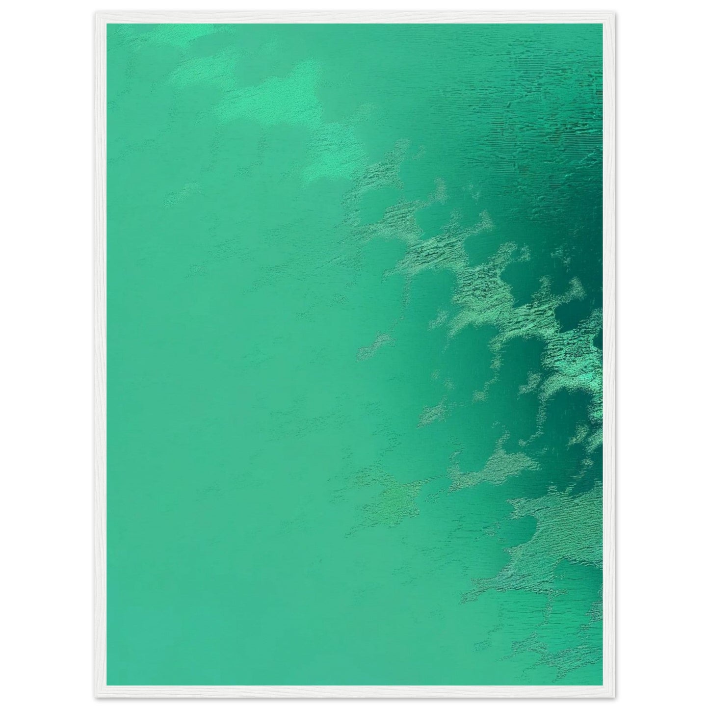 Poster Vert d'Eau ( 60x80-cm-Bois-blanc)