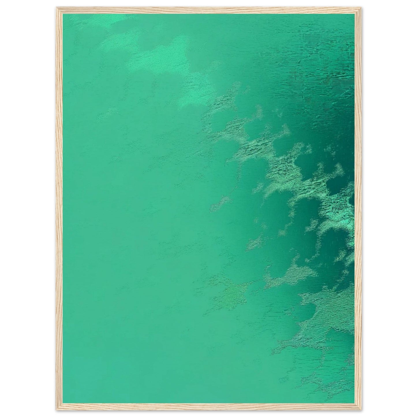 Poster Vert d'Eau ( 60x80-cm-Bois-clair)