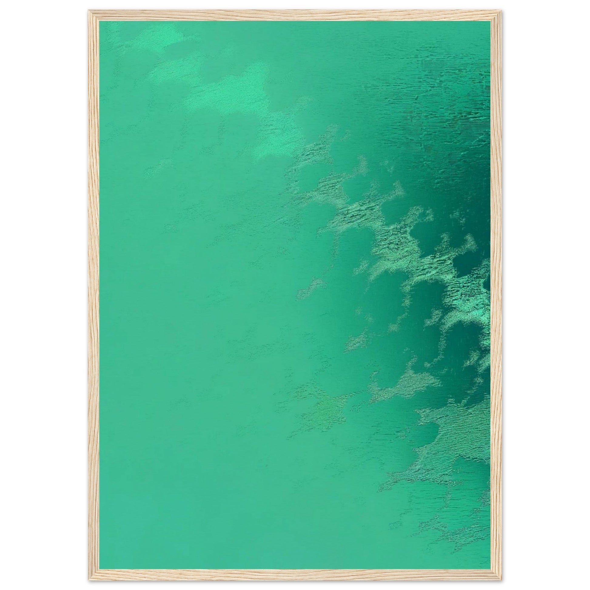 Poster Vert d'Eau ( 50x70-cm-Bois-clair)