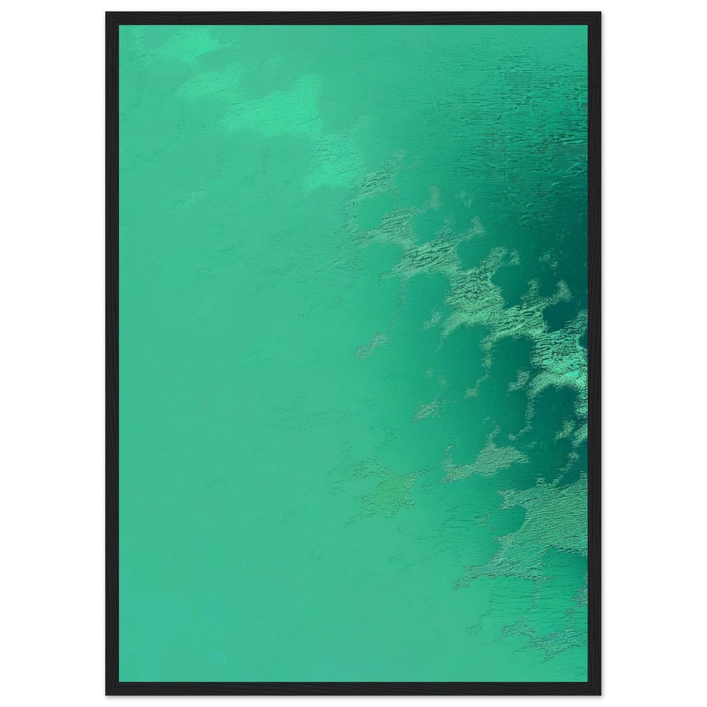 Poster Vert d'Eau ( 50x70-cm-Bois-noir)