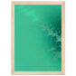 Poster Vert d'Eau ( 21x29.7-cm-Bois-clair)